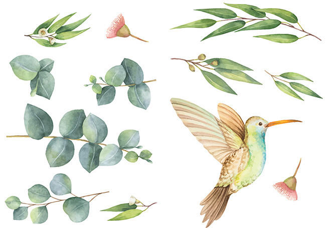 SAMOLEPKA NA ZEĎ - vícebarevná, Basics, plast (25/35cm) - Euroart