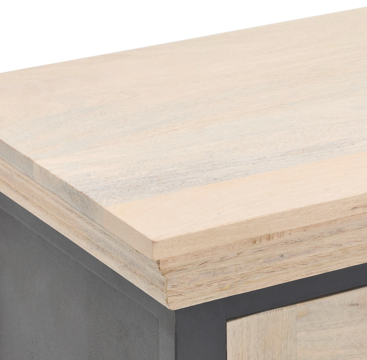 SIDEBOARD Kigali  in 160/60/40 cm  - Schwarz/Naturfarben, Natur, Holz/Metall (160/60/40cm) - Livetastic