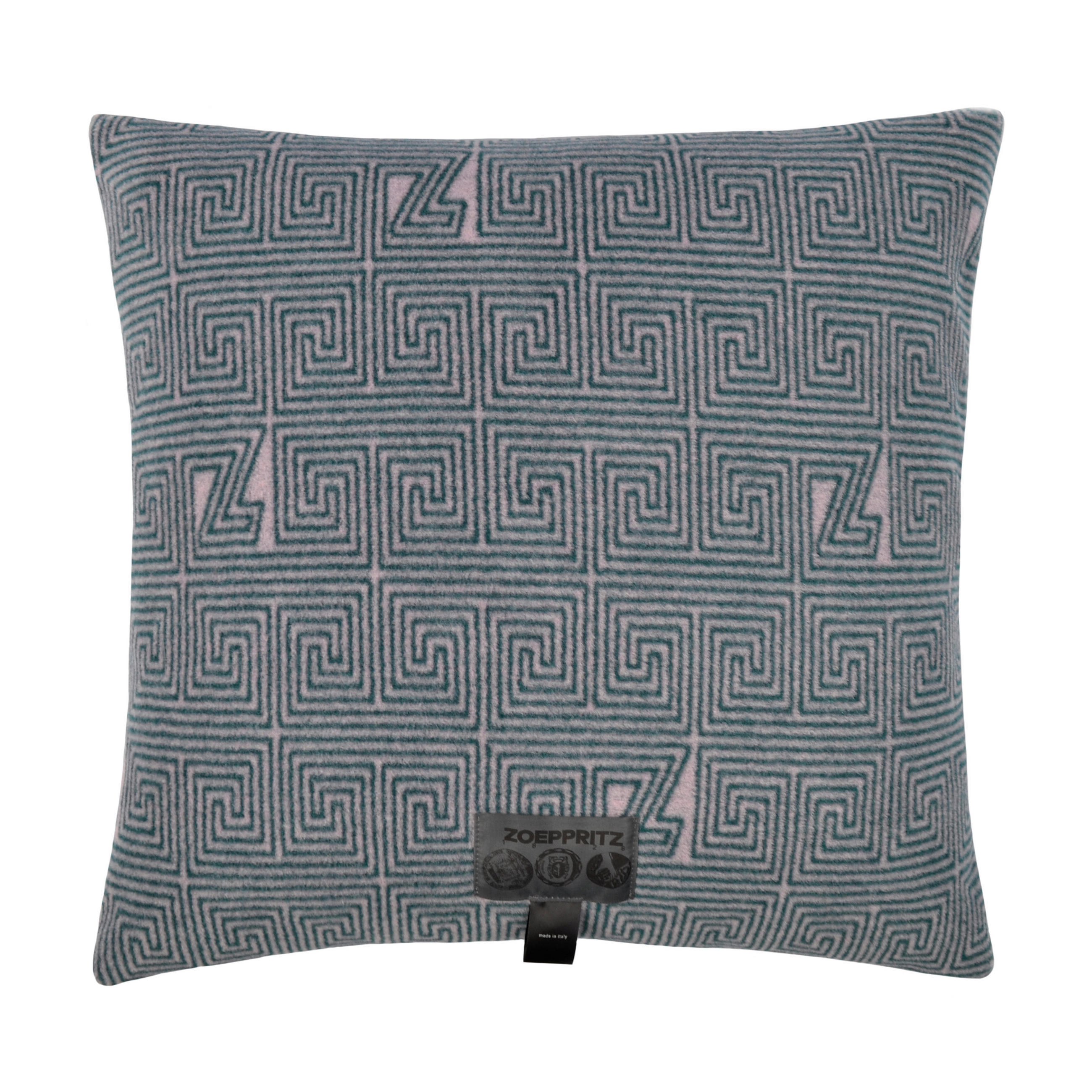 KISSENHÜLLE SOFT-FLEECE-LEGACY 50/50 cm  - Türkis/Blau, Basics, Textil (50/50cm) - Zoeppritz