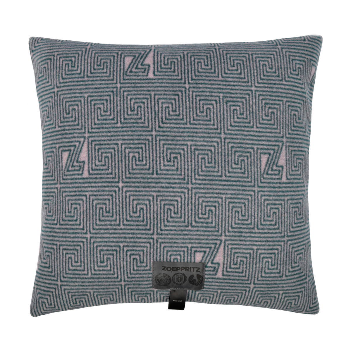 KISSENHÜLLE SOFT-FLEECE-LEGACY 50/50 cm  - Türkis/Blau, Basics, Textil (50/50cm) - Zoeppritz