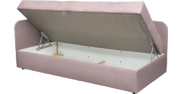 LIEGE  in Cord Hellrosa  - Hellrosa/Schwarz, Basics, Kunststoff/Textil (95/90/205cm) - Xora