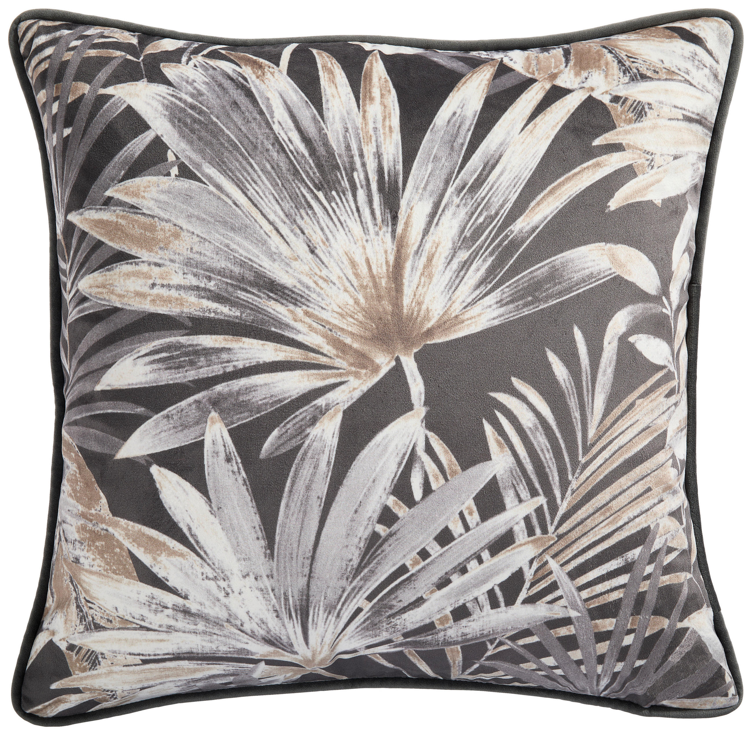 POTAH NA POLŠTÁŘ  48/48 cm - antracitová/vícebarevná, Basics, textil (48/48cm) - Esposa