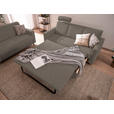 3-SITZER-SOFA  in Flachgewebe Hellbraun  - Chromfarben/Hellbraun, Design, Textil/Metall (195/83/85cm) - Xora