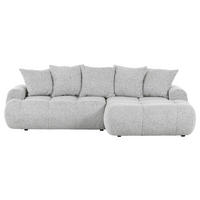 ECKSOFA in Flachgewebe Greige  - Greige/Schwarz, Konventionell, Kunststoff/Textil (276/175cm) - Carryhome
