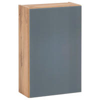 HÄNGESCHRANK 40/64/20 cm  - Eichefarben/Grau, KONVENTIONELL, Glas/Holzwerkstoff (40/64/20cm) - Held