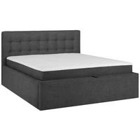 BOXBETT 160/200 cm  in Anthrazit  - Anthrazit/Schwarz, MODERN, Textil (160/200cm) - Livetastic