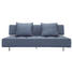 SCHLAFSOFA in Textil Blau - Blau/Edelstahlfarben, Design, Textil/Metall (210/79/113cm) - Innovation SCHLAFSOFA in Textil Blau - Blau/Edelstahlfarben, Design, Textil/Metall (210/79/113cm) - Innovation
