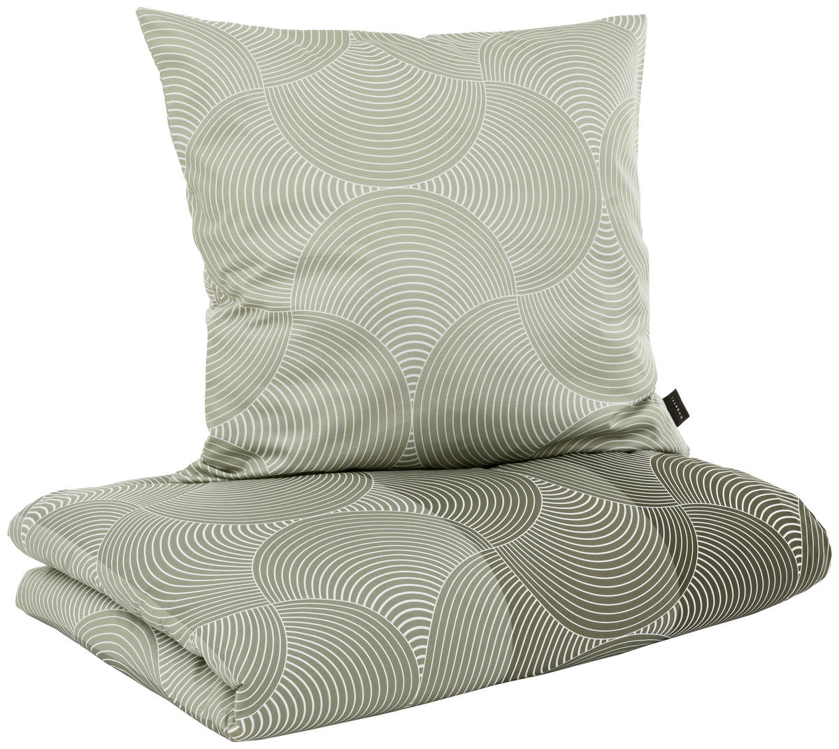 POSTEĽNÁ BIELIZEŇ, satén, zelená, olivovozelená, 140/200 cm - olivovozelená/zelená, Konventionell, textil (140/200cm) - Bugatti