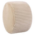 HOCKER in Textil Creme  - Creme, Design, Textil (59/36/59cm) - Xora