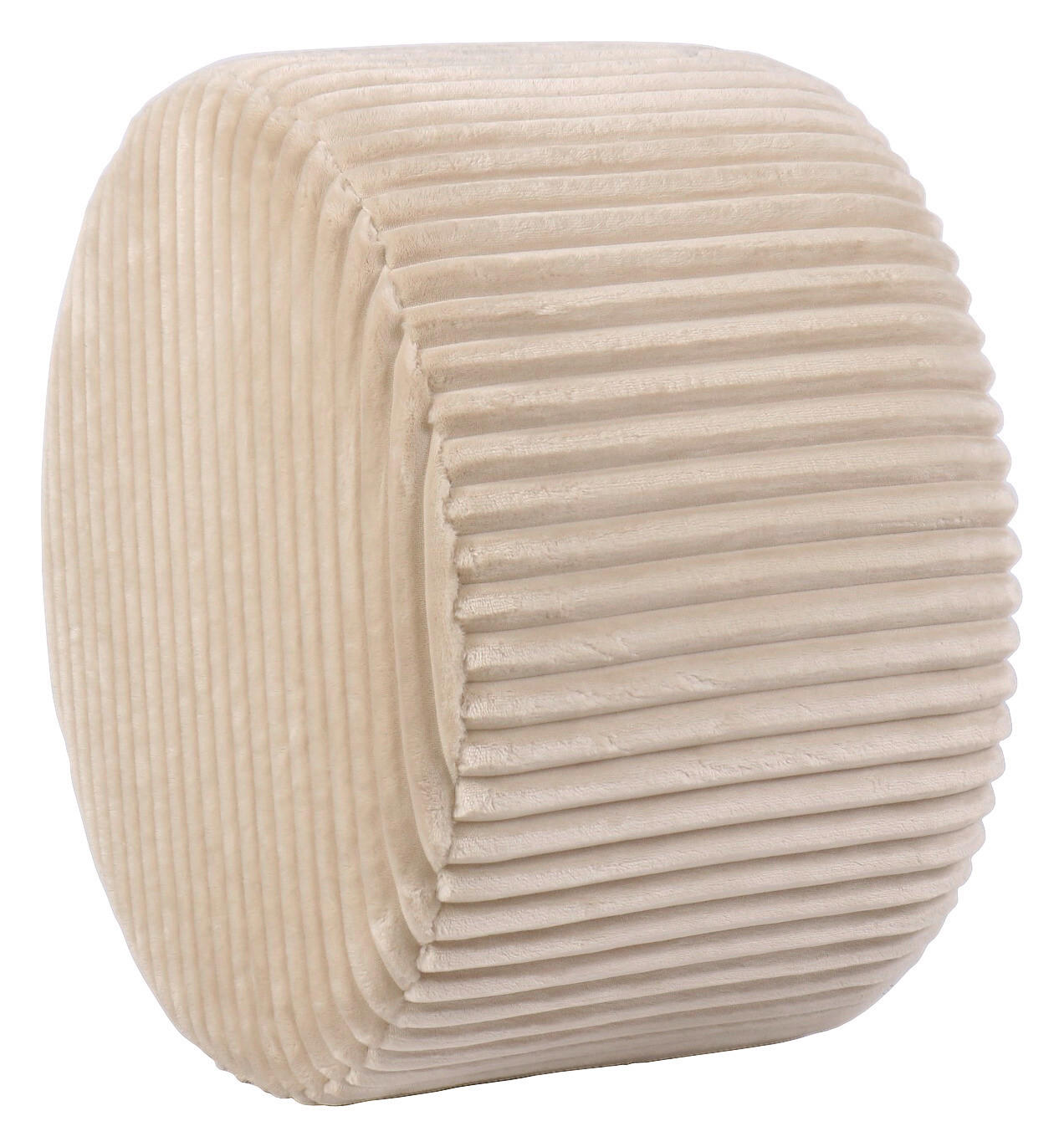 HOCKER in Textil Creme  - Creme, Design, Textil (59/36/59cm) - Xora