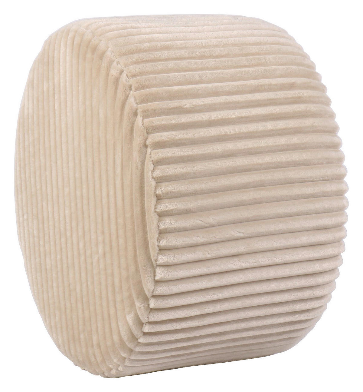 HOCKER in Textil Creme  - Creme, Design, Textil (59/36/59cm) - Xora