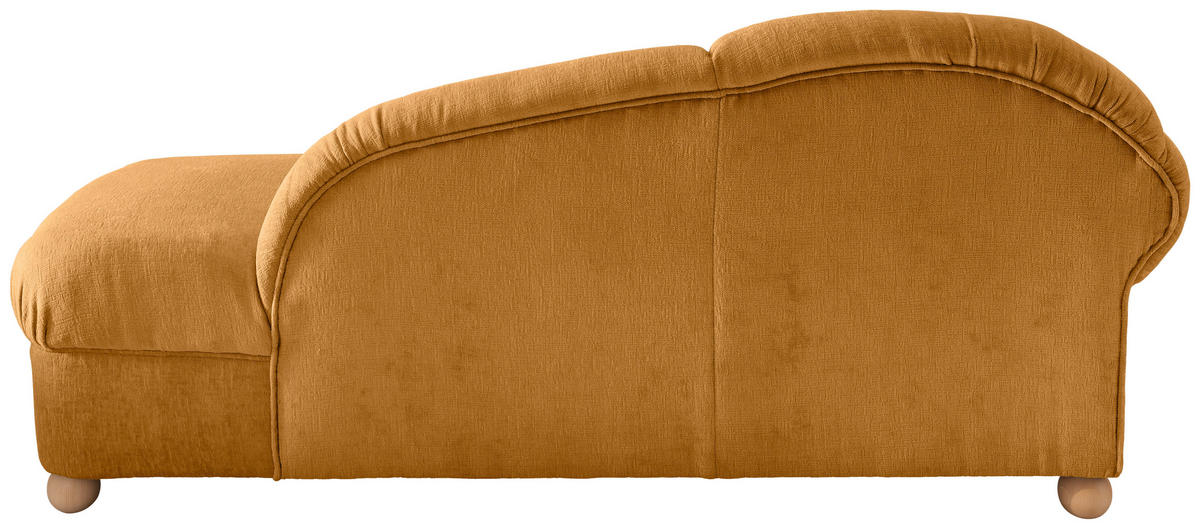OTTOMANE Torello Mikrofaser Goldfarben  - Wildeiche/Goldfarben, KONVENTIONELL, Holz/Textil (86/84/190cm) - Livetastic