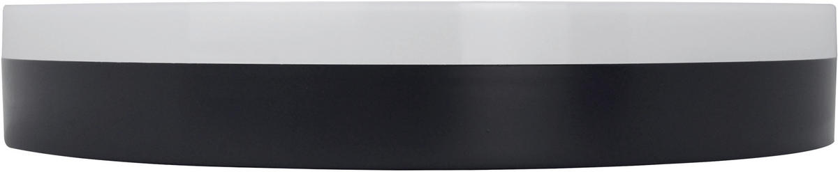 LED-DECKENLEUCHTE Orbis 28/5,1 cm   - Schwarz, Basics, Kunststoff (28/5,1cm)