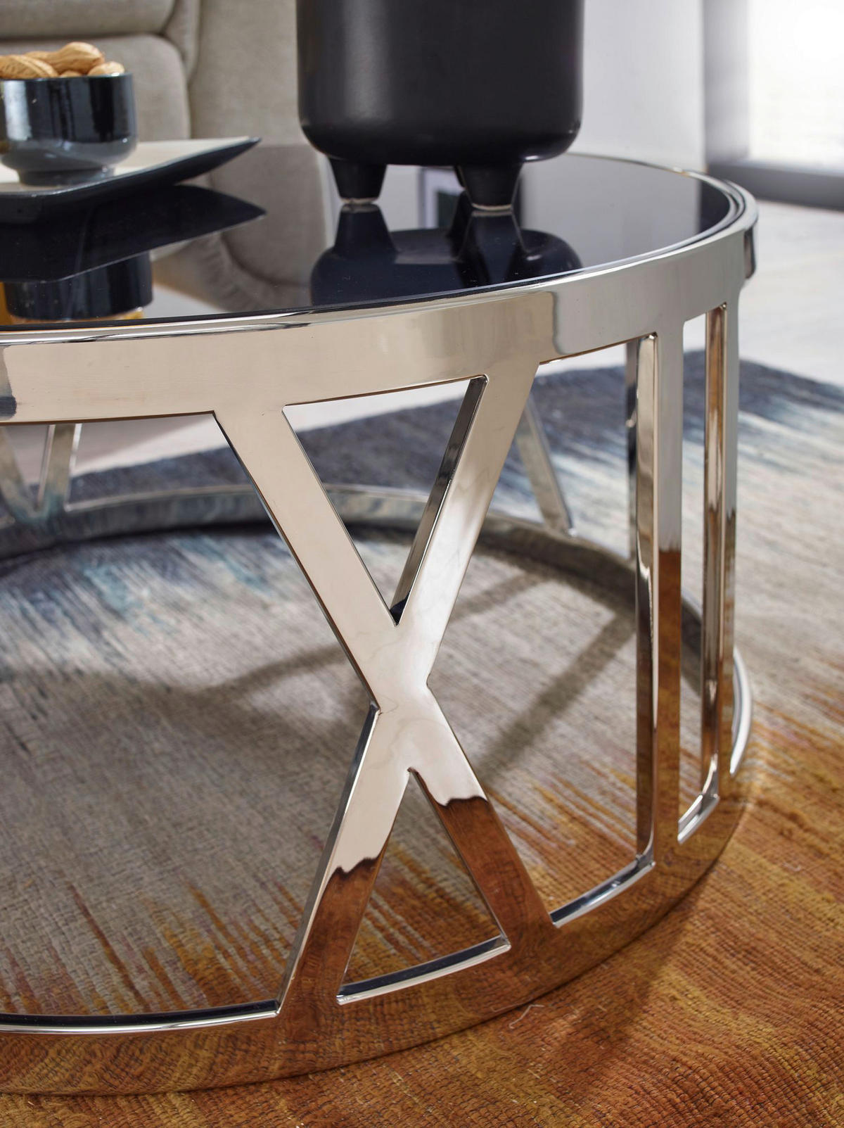 COUCHTISCH in 60/60/30 cm  - Silberfarben, Design, Glas (60/60/30cm) - MID.YOU