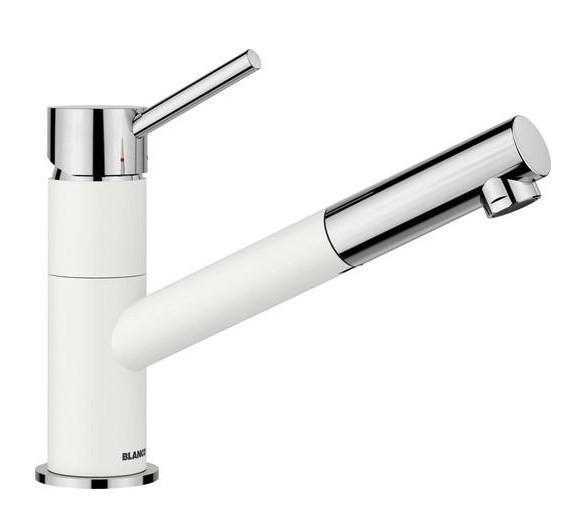 KÜCHENARMATUR 525040  - Chromfarben/Weiß, Basics, Stein/Metall (5,5/19,1/24,6cm) - Blanco