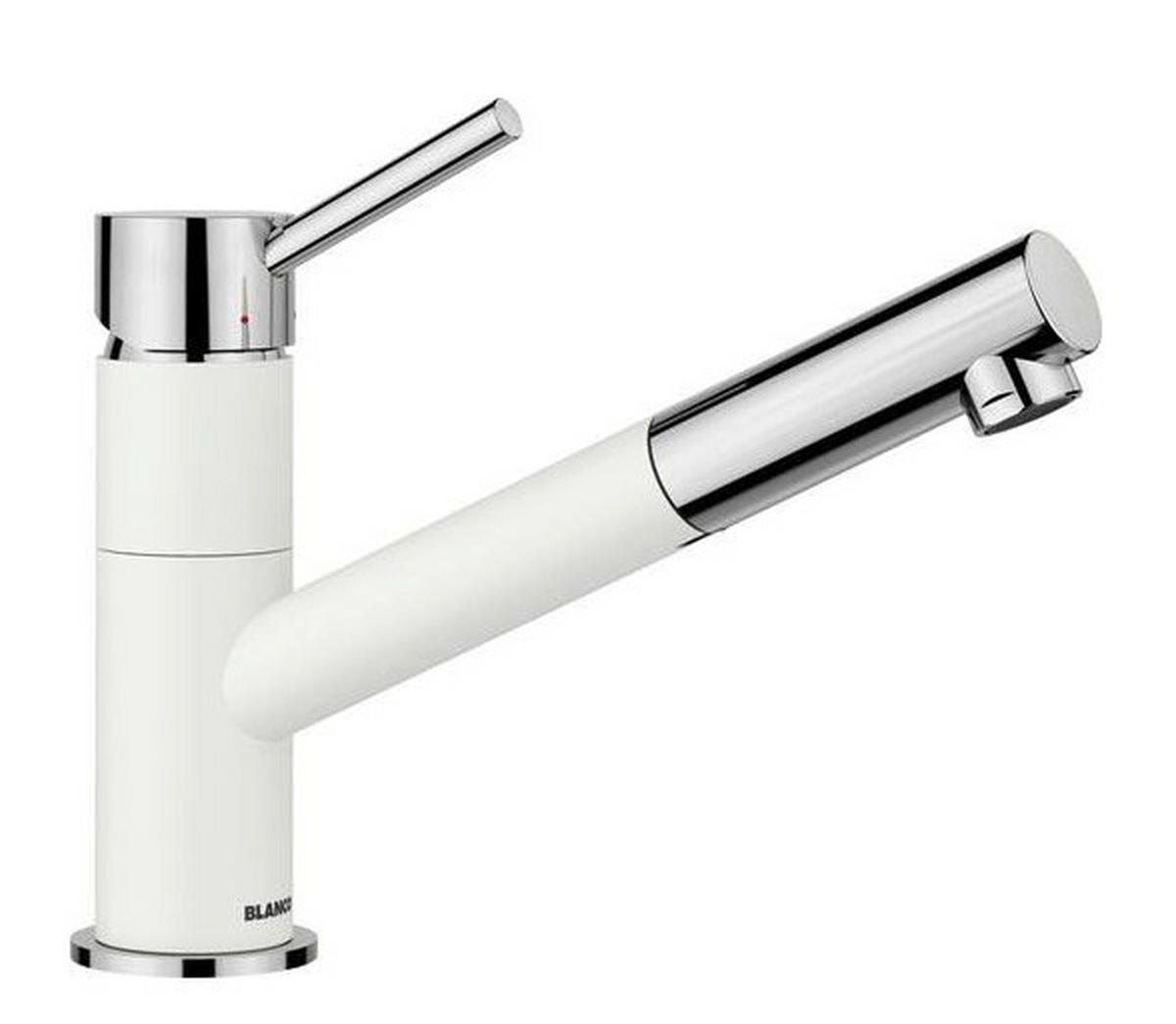 KÜCHENARMATUR 525040  - Chromfarben/Weiß, Basics, Stein/Metall (5,5/19,1/24,6cm) - Blanco