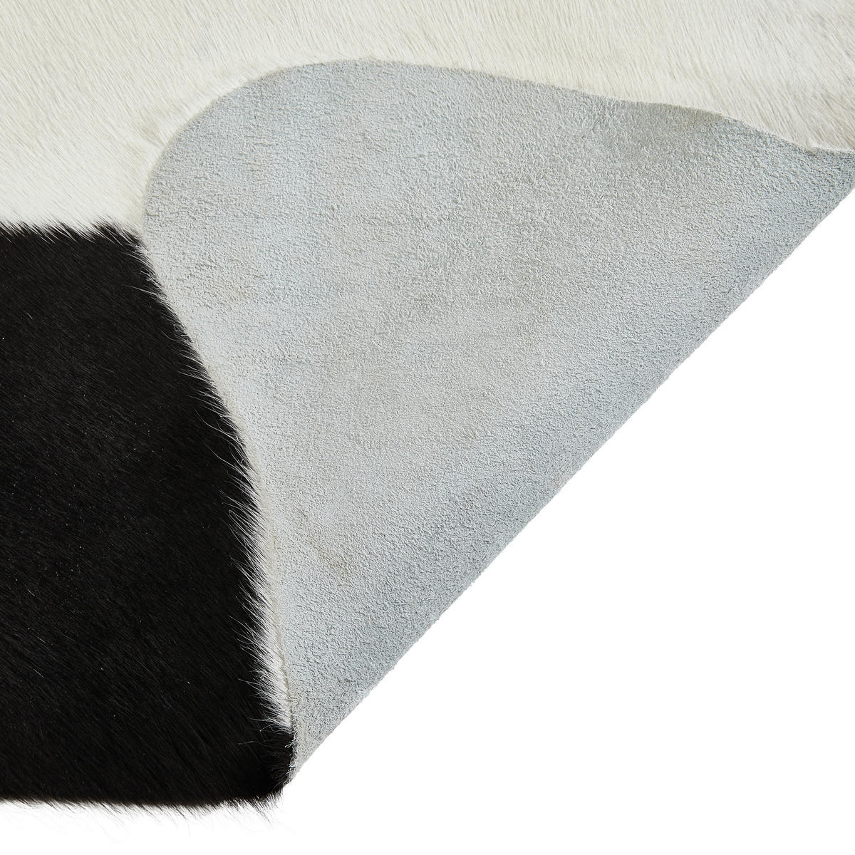 RINDERFELL 160/250 cm  - Multicolor/Schwarz, Basics, Leder/Fell (160/250cm) - Linea Natura