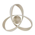 LED-DECKENLEUCHTE Orilo 52/22 cm  - Sandfarben, Design, Kunststoff/Metall (52/22cm) - Novel