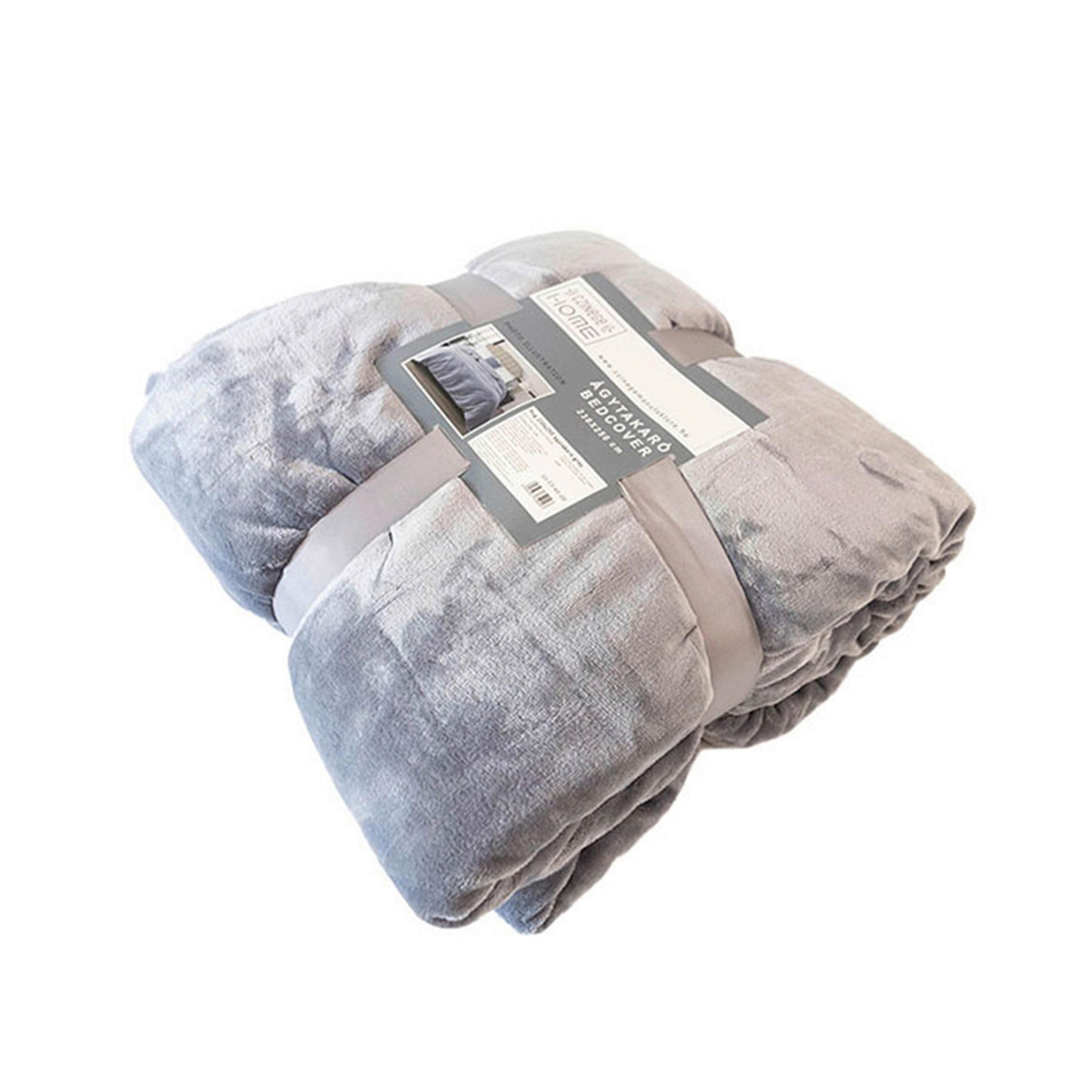 ÁGYTAKARÓ  - szürke, Basics, textil (230/4/250cm)