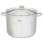 SUPPENTOPF 11 L  - Klar/Edelstahlfarben, Basics, Glas/Metall (28/20,5cm) - Homeware Profession.