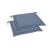 GARTENSITZKISSENSET Uni  - Blau, Basics, Textil (45/5/47cm)