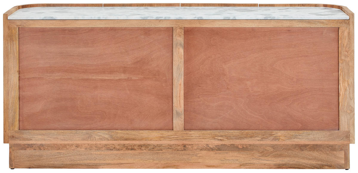SIDEBOARD  170/75/45 cm  - Silberfarben/Naturfarben, Design, Holz/Stein (170/75/45cm) - Livetastic