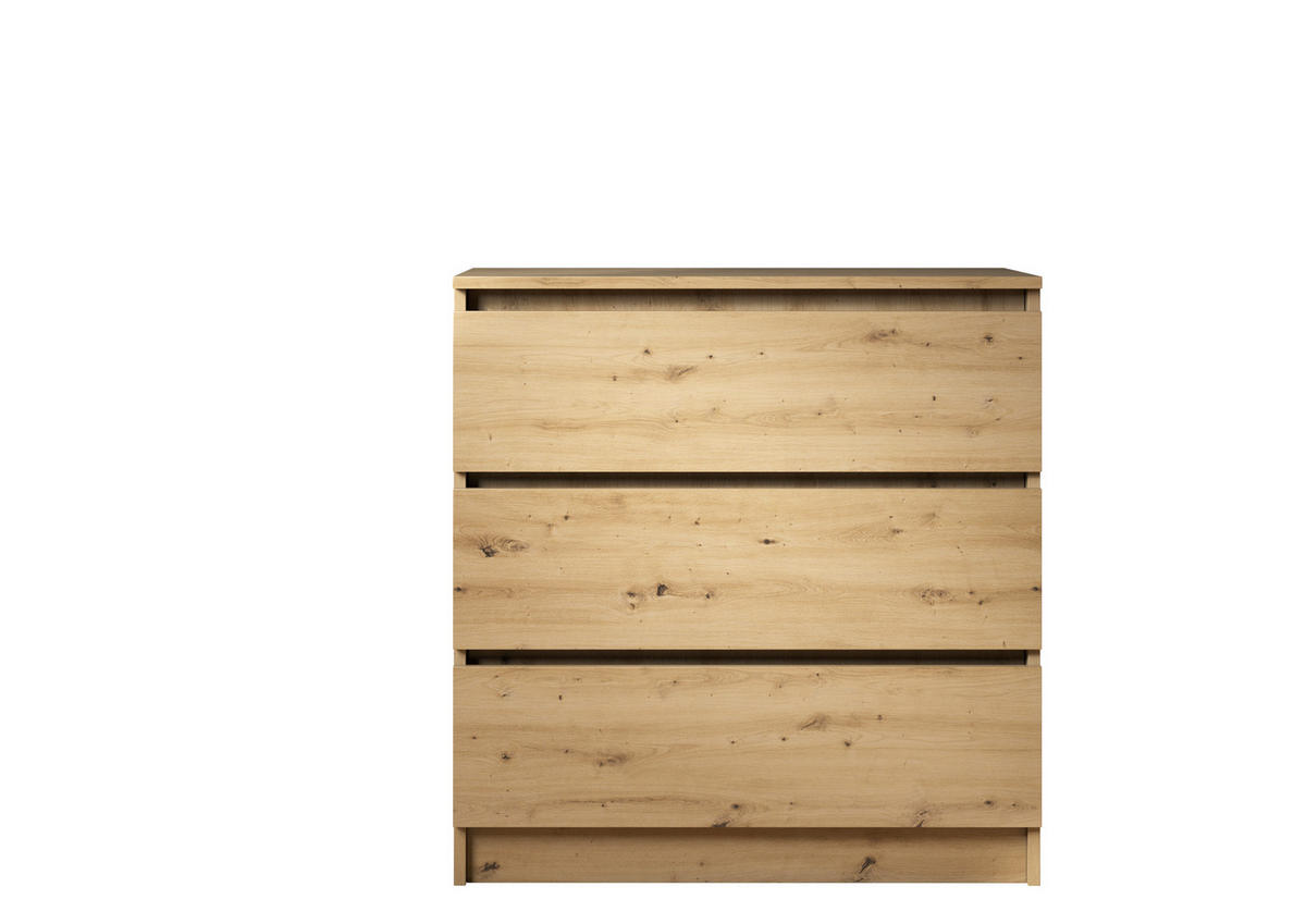 KOMODA   77/80/42 cm   hrast Artisan  - hrast Artisan, Design, drvni materijal (77/80/42cm) - Boxxx