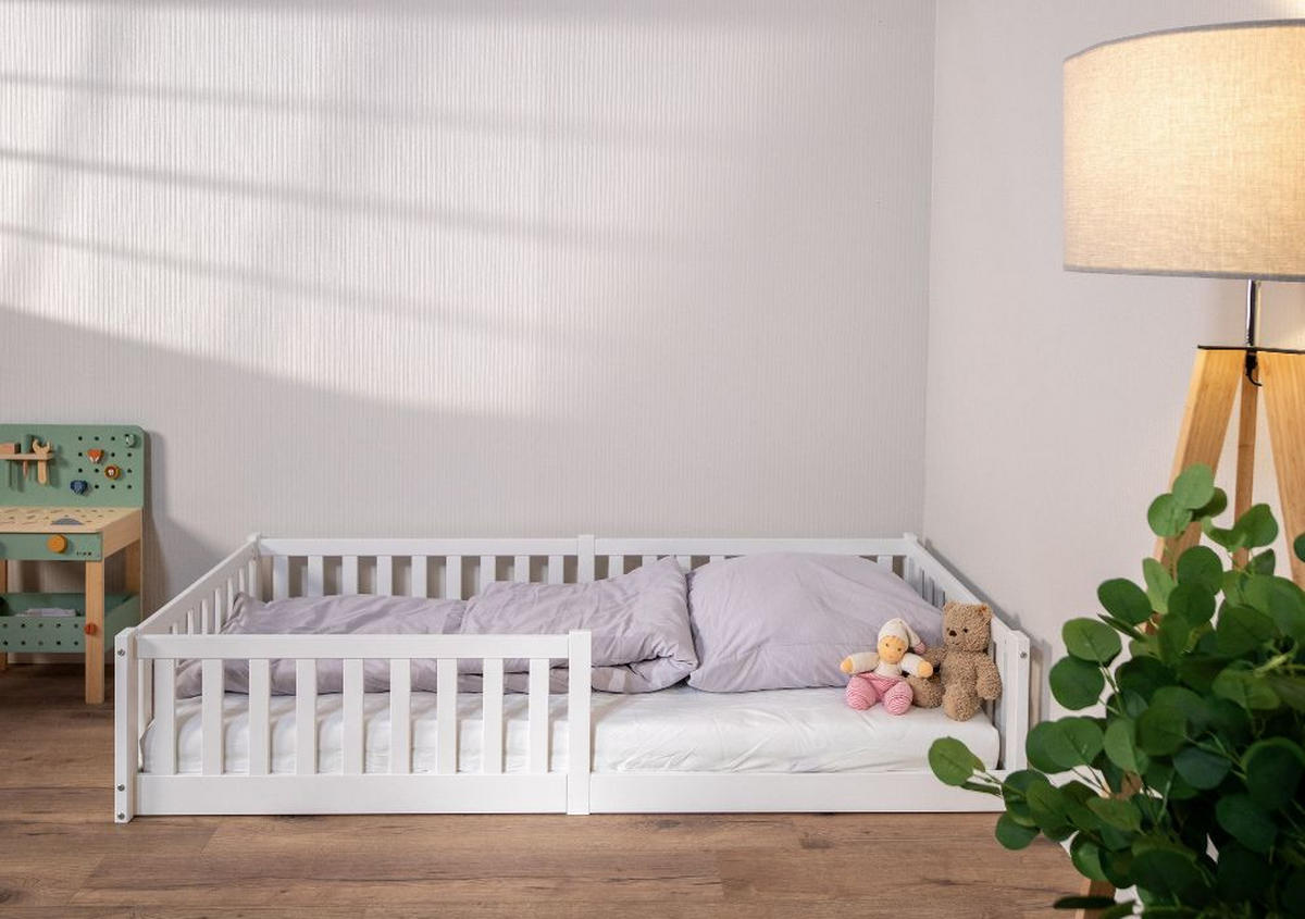 HAUSBETT  - Weiß, Basics, Holz (90/200cm) - tiSsi
