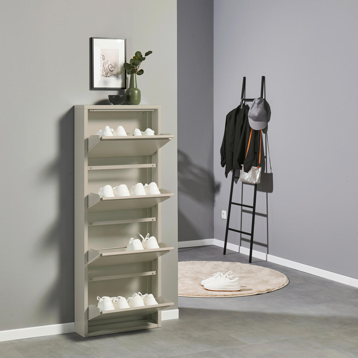 SCHUHKIPPER  in 51/137/16 cm  - Kaschmir, MODERN, Metall (51/137/16cm) - Boxxx