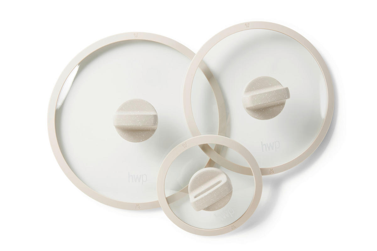 SET LONACA ZA KUHANJE  aluminij, čelik  8-dijelni   - bež/prozirno, Basics, staklo/drvo - Homeware Profession.