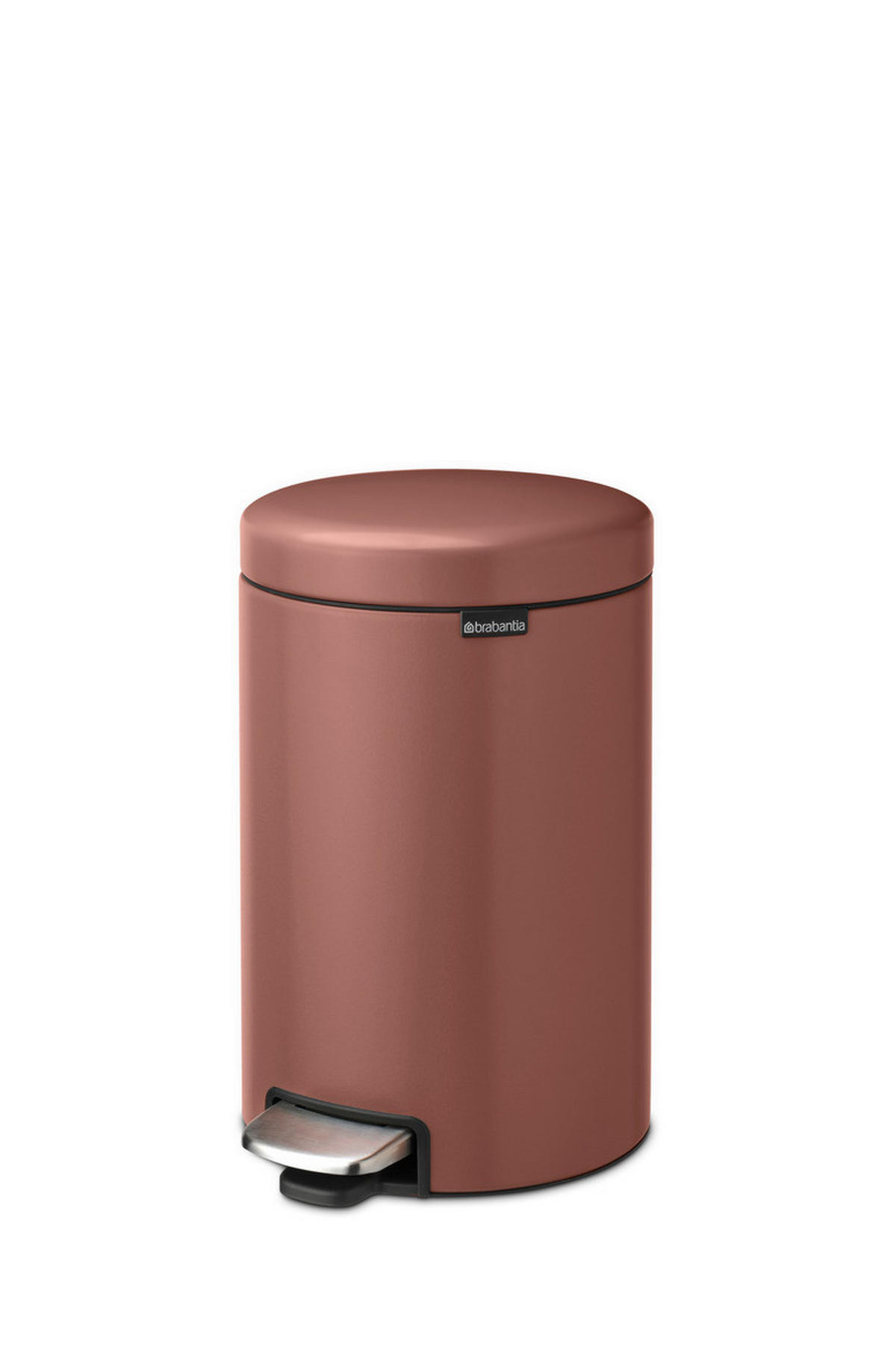 TRETEIMER 12 l  Metall  - Taupe/Anthrazit, Basics, Kunststoff/Metall (25,1/41,1/33,8cm) - Brabantia
