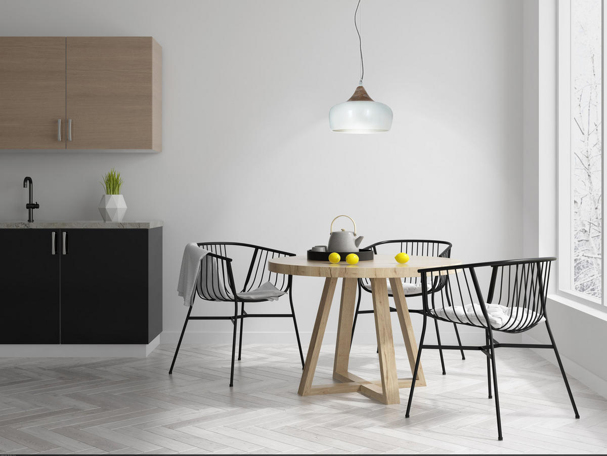 HÄNGELEUCHTE 30/34 cm  - Weiß, KONVENTIONELL, Holzwerkstoff/Metall (30/34cm) - Näve