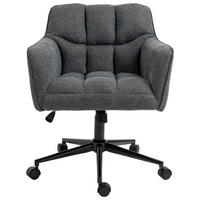 DREHSTUHL Webstoff Grau  - Schwarz/Grau, MODERN, Kunststoff/Textil (64/90/62cm) - MID.YOU