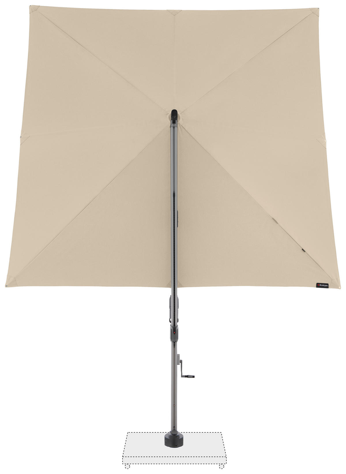 AMPELSCHIRM 275 cm Beige  - Beige/Silberfarben, KONVENTIONELL, Textil/Metall (275/275cm) - KNIRPS