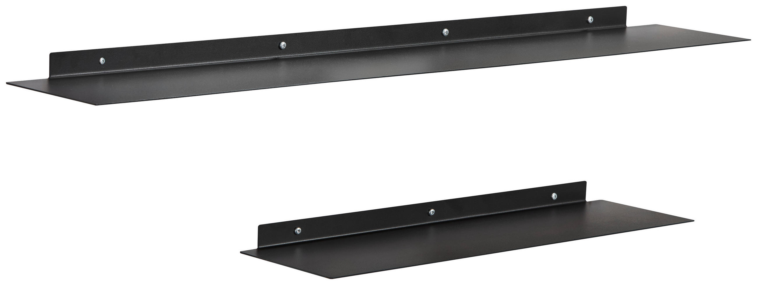 WANDREGALSET  - Schwarz, Basics, Metall (98/2,8/15,8cm) - Novel