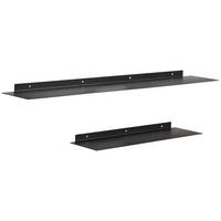 WANDREGALSET  - Schwarz, Basics, Metall (98/2,8/15,8cm) - Novel