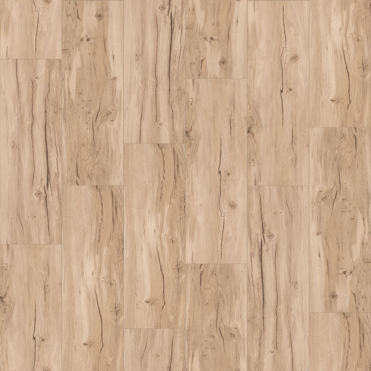 Designboden Eiche Memory BASIC 5.3 1743002  per  m² - Hellbraun/Eichefarben, Basics, Kunststoff (120,9/22,5/0,53cm) - Parador