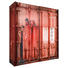 SCHIEBETÜRENSCHRANK in Rot, Schwarz - Anthrazit/Rot, Design, Holzwerkstoff/Metall (215/210/60cm) - Stylife SCHIEBETÜRENSCHRANK in Rot, Schwarz - Anthrazit/Rot, Design, Holzwerkstoff/Metall (215/210/60cm) - Stylife