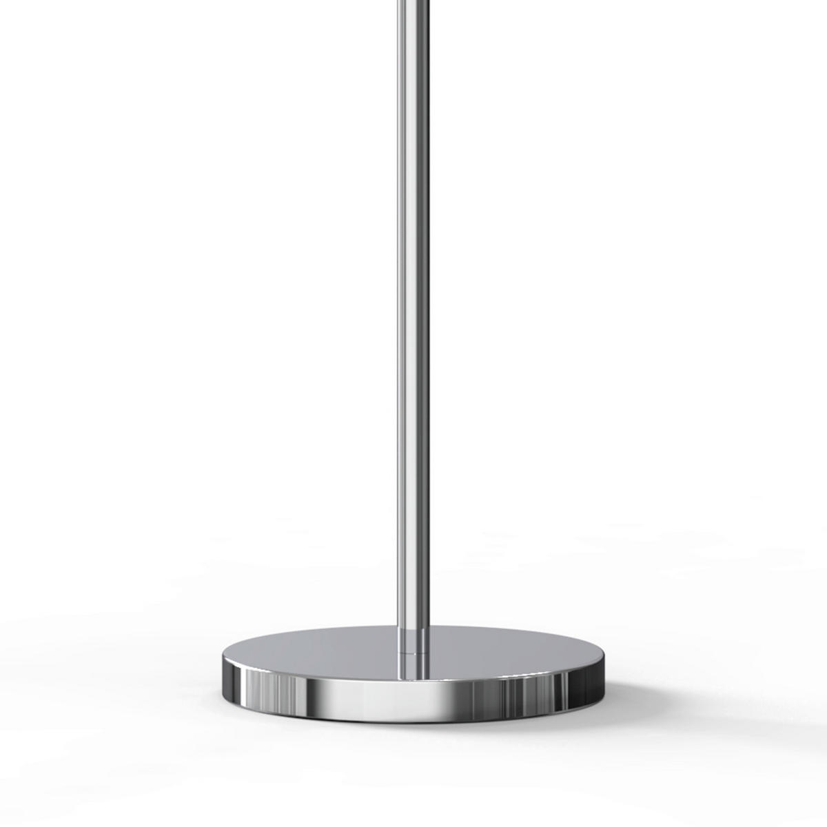 STEHLEUCHTE 28/28/156 cm    - Chromfarben, Design, Glas/Metall (28/28/156cm)