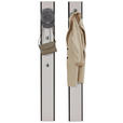 GARDEROBE 4-teilig  in 180/190/24,3 cm  - Beige/Schwarz, KONVENTIONELL, Glas/Holzwerkstoff (180/190/24,3cm) - Voleo