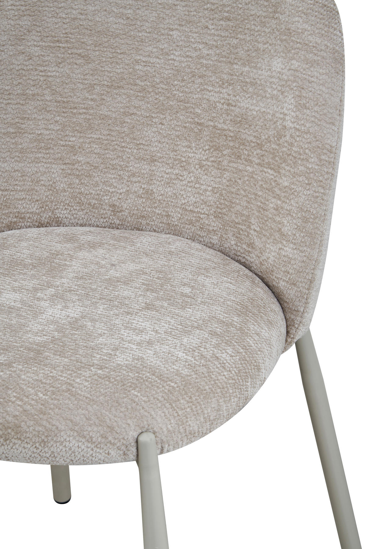 STUHL  Stoffauswahl Struktur  - Beige, Design, Textil/Metall (46/80/60cm) - Stylife