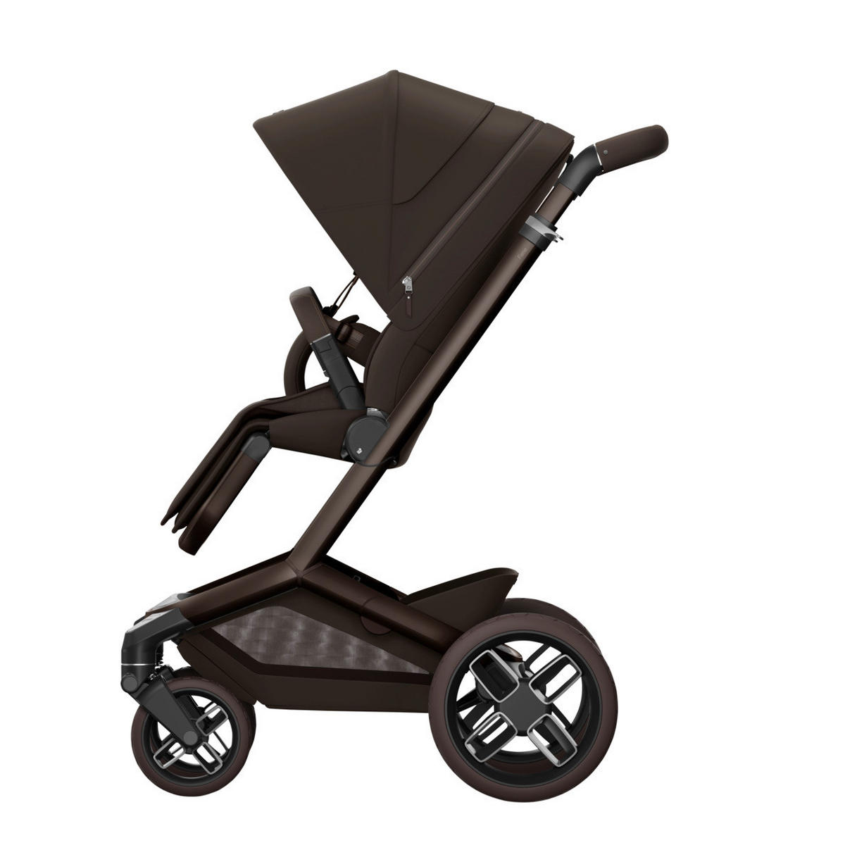 KINDERWAGEN Fame  - Braun, Basics, Kunststoff/Textil (61.5/110/95,5cm) - Maxi Cosi Pro