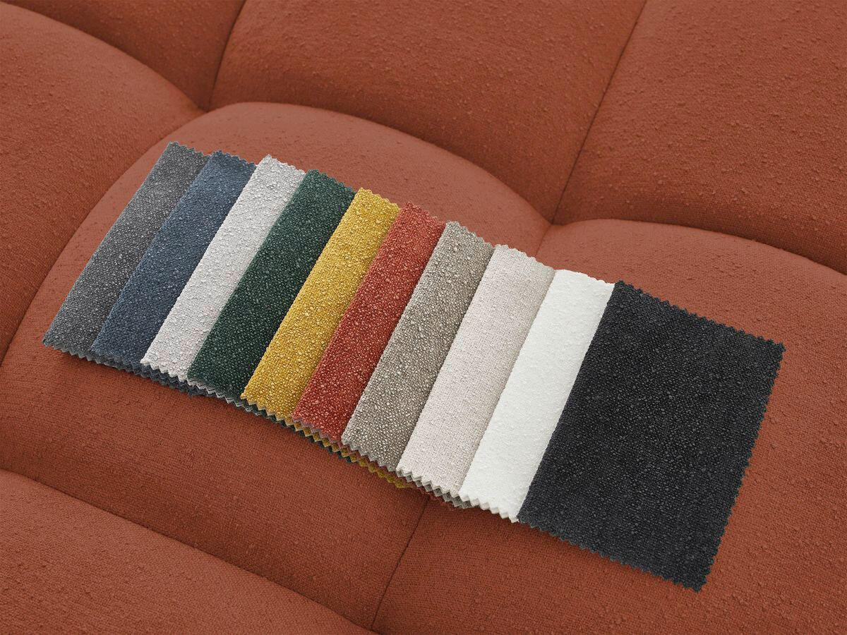 HOCKER EVEREST Struktur Orange  - Schwarz/Orange, MODERN, Kunststoff/Textil (166/100/40cm)