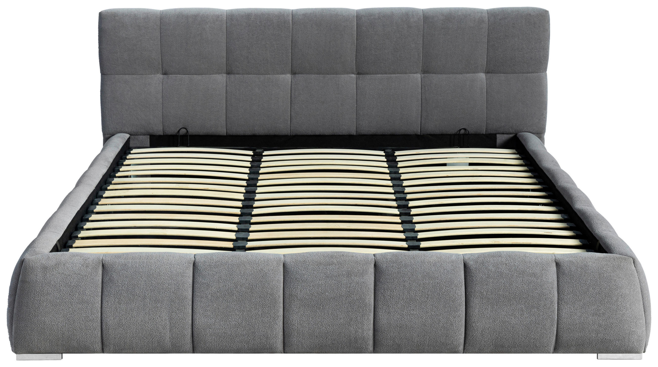 Polsterbett Mit Lattenrost 180x200 Natalia Grau