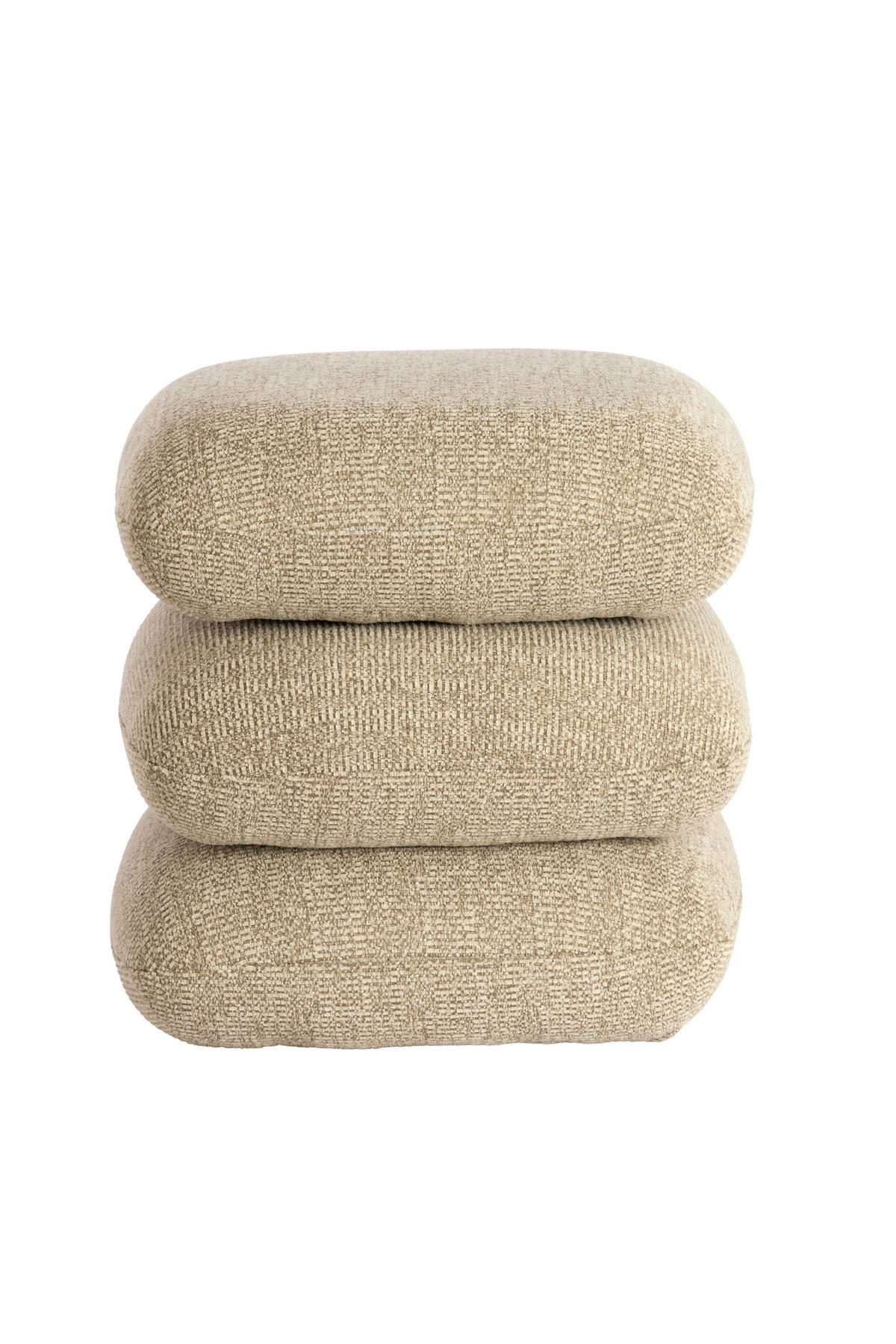 POUF LAURIE 44,5/44,5/44,5 cm  - Sandfarben/Creme, Basics, Textil (44,5/44,5/44,5cm) - Light & Living