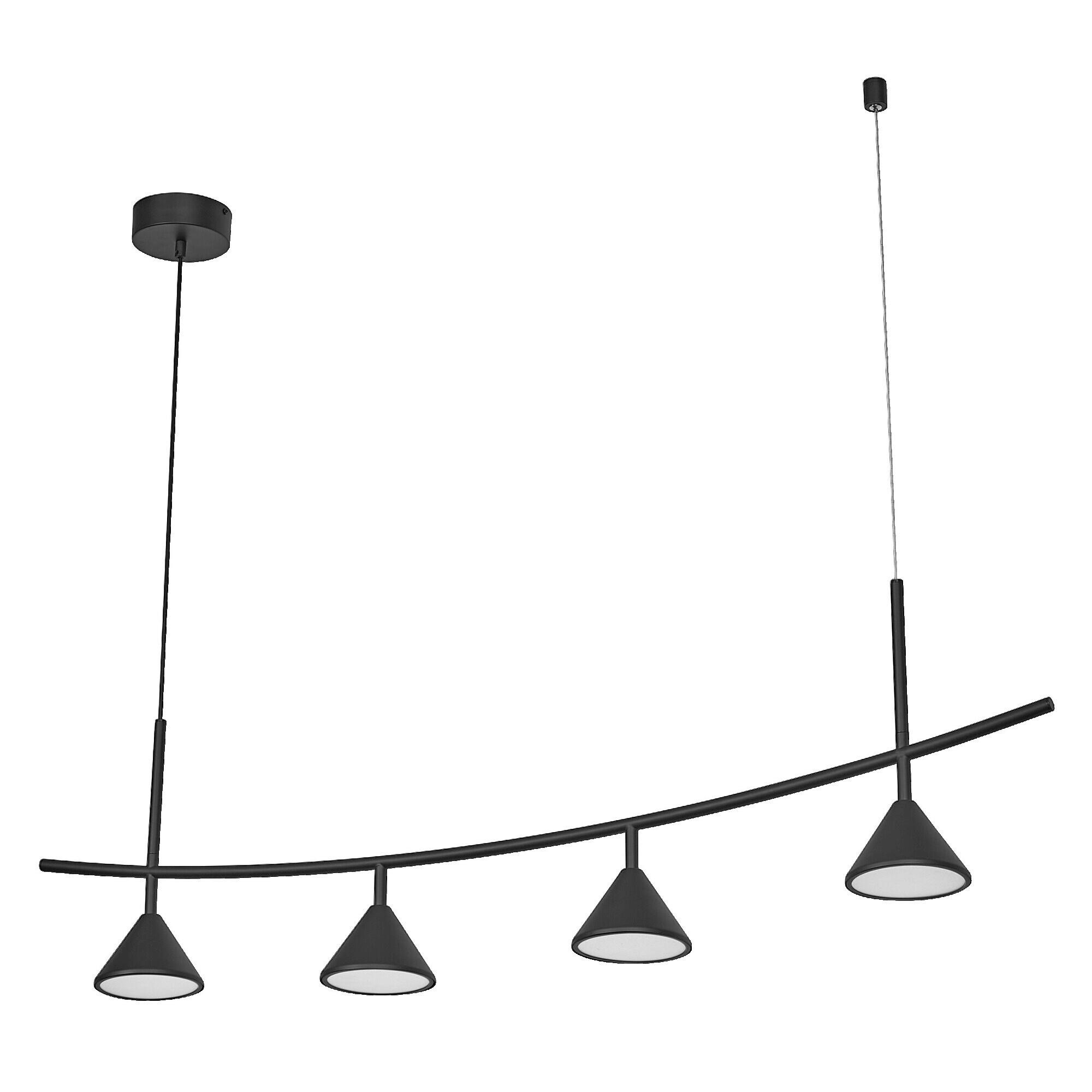 LED-PENDELLEUCHTE 120,5/14/150 cm   - Dunkelgrau, KONVENTIONELL, Kunststoff (120,5/14/150cm) - Ledvance