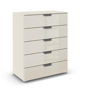 KOMMODE  in 80/100/43 cm  - Champagner/Dunkelgrau, Design, Glas/Holzwerkstoff (80/100/43cm) - Carryhome
