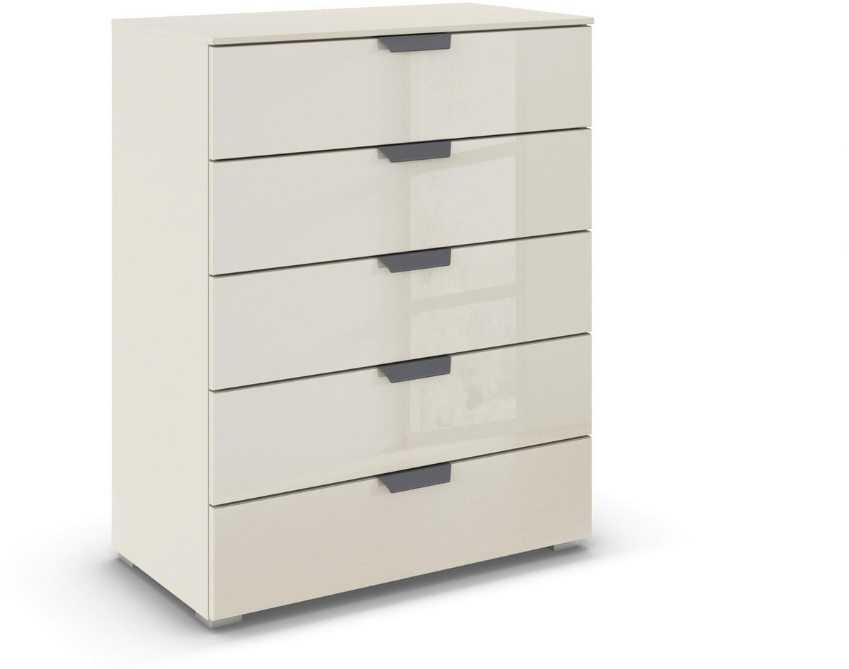 KOMMODE  in 80/100/43 cm  - Champagner/Dunkelgrau, Design, Glas/Holzwerkstoff (80/100/43cm) - Carryhome