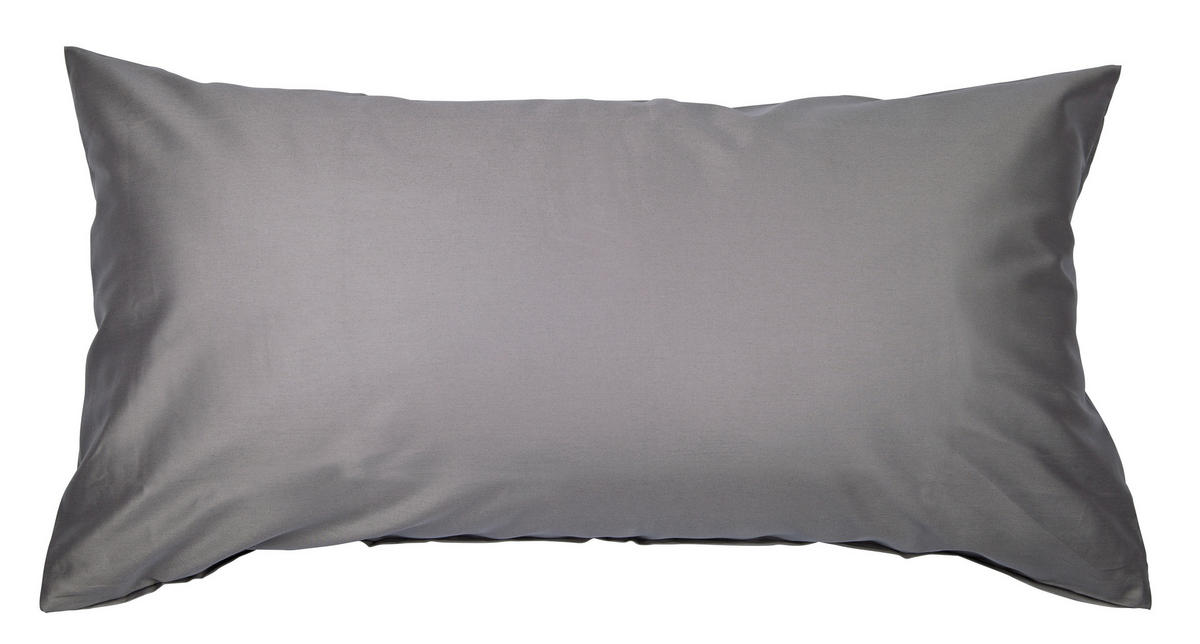 KOPFKISSENBEZUG Giacomo 40/80 cm  - Graphitfarben, Basics, Textil (40/80cm) - Janine