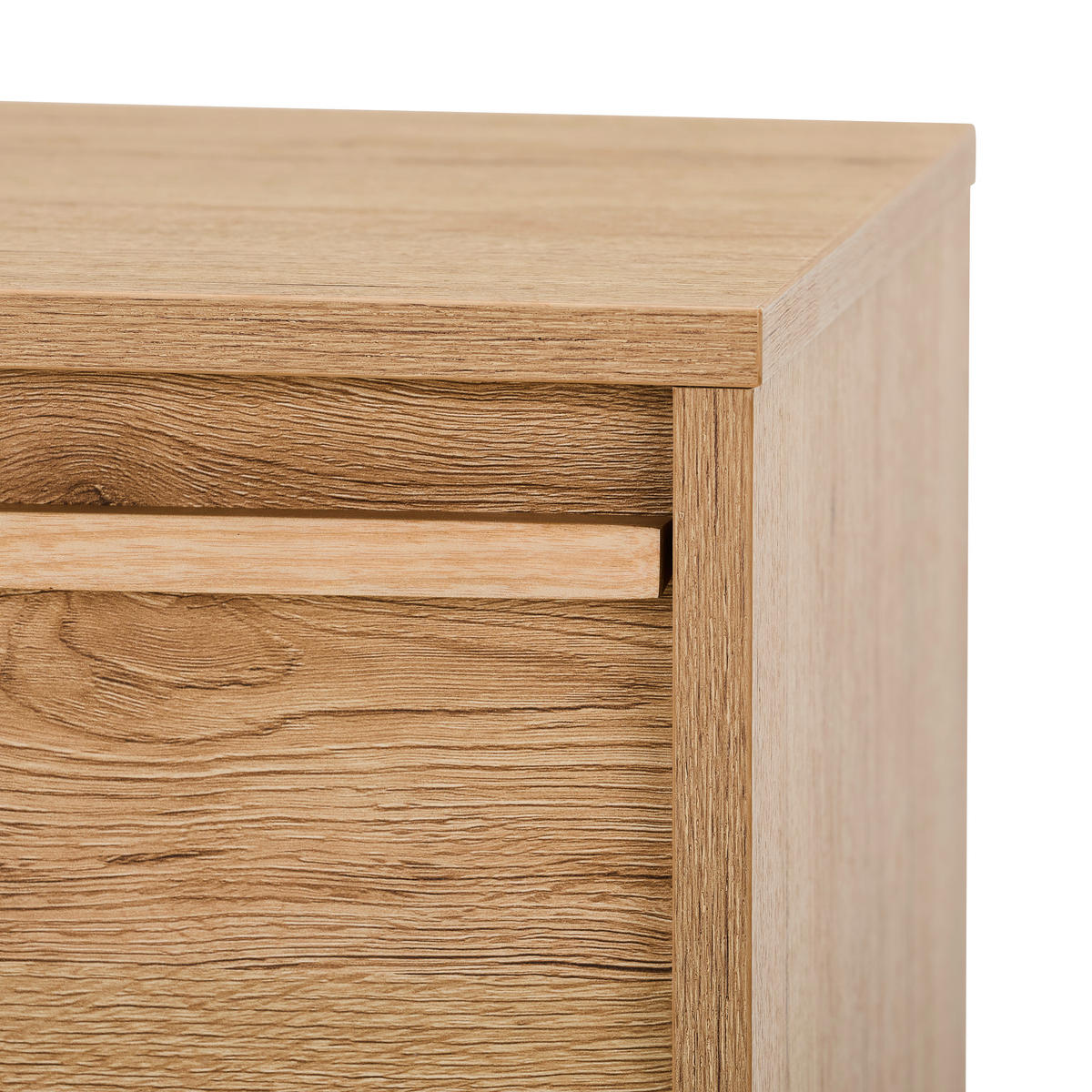 NACHTKÄSTCHEN in Eichefarben  - Eichefarben/Schwarz, Design, Holz/Holzwerkstoff (50/51/40cm) - Xora